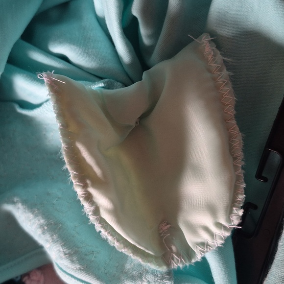 Quacker Factory Sky Blue Or Aqua Sequin Front 3/4 Sleeve With Shoulder Pads XL - Picture 12 of 12